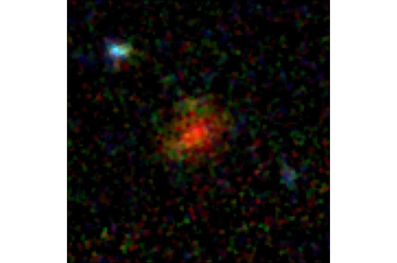 Ghostlike dusty galaxy reappears in James Webb Space Telescope image