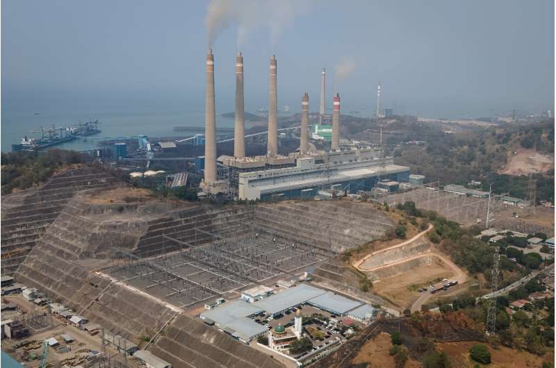 The Suralaya coal-fired power plant in Cilegon, in Indonesia's Banten province, is Southeast Asia's biggest coal complex